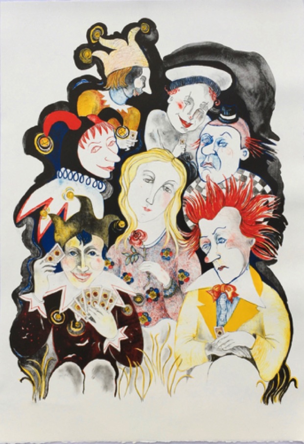 Clowns on the Left, Jokers on the Right, Stuck in the Middle with You
33" x 23" - 4 Color (Limestone & 3 Plates) Clowns on the Left, Jokers on the Right, Stuck in the Middle with You
33" x 23" - 4 Color (Limestone & 3 Plates)